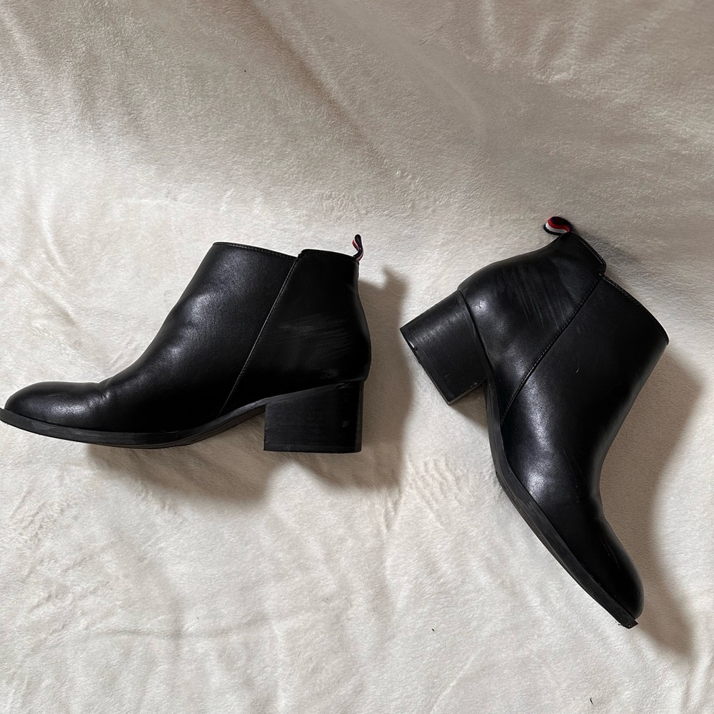 Tommy Hilfiger Black Ankle Boots